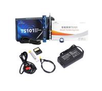 TOOLSAVING TS101 Soldering Iron Kit I Solder Tip TS100 New Upgraded PD 90W DC 65W Original Smart Digital Welding Tool Mini Portable Fast Heating Adjustable Temperature USB Type C Blue Set