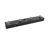 ToolsEvery Rechargeable For MVAVE Chocolate Plus For MIDI Footswitch Controller, 4 Button USB Device for For MIDI Pedal Use, Includes Bank Switching and Advanced For MIDI Code Customization (Black)