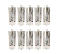 TOOLSGO 10Pcs Hot Bed Glass Platform Fix Clips Stainless Steel Clamp Easy To Install 3D Printer Replacement Accessories