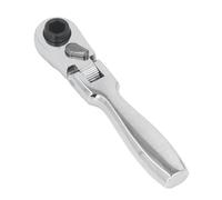 TOOLSGO 2 in 1 Flex Head Ratchet Wrench Tool 72-Tooth 1/4-Inch Mini Stubby Ratchet Socket Spanner for Tight Spaces Automotive Home DIY Projects