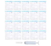 TOOLSGO 20Pcs 30x33cm Transparent Plastic Filament Protection Bags 3D Printing Material Vacuum Sealed Preservation Bags with Manual Pump and Clip