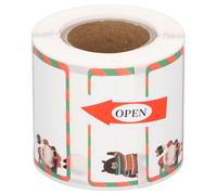 TOOLSGO 40x20mm Thermal Labels 310 Sheets Per Roll 2 Patterns Inkless Paper with Adhesive Backing Christmas Wishes