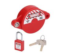 TOOLSGO Foldable Gate Valve Lockout Device with Safety Padlock Set Fits 25-64mm Valve Handle Diameter for Outdoor Water Faucet and Hose Locking