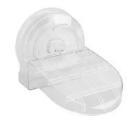 TOOLSGO Wall Mounted Shower Aid Bathroom Foot Pedal Portable Non Slip Shower Footrest Bathing Aid for Elderly Pregnant Women Back Pain Sufferers (Transparent)
