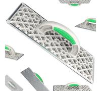 ToolSpace Large Styrofoam Rasp Sanding Board Grinder 380 x 160 mm Rasp Board Styrofoam Rasp Styrofoam Scraper Grating Board Plastic Galvanised Sheet Steel Levelling Styrofoam Plate Joints