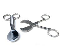 Toolspecific Umbilical Scissors for Pet Breeders and Vets Whelping, Stainless Steel, 4 Inch, Pack of 2