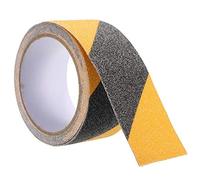 TOOLSTAR Anti-Slip Tape, 5m×100mm Anti-Slip Safety Tape Self Adhesive Hazard Warning Tape Waterproof for Floors, Walls, Pipes, Stairs or Equipment - Black and Yellow