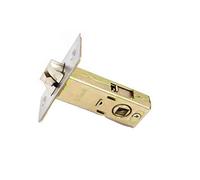 TOOLSTAR Door Latches, Stainless Steel Tubular Mortice Latches Forked 60mm Backset Bathroom and Indicator Latch for Lever Handle Without Screws