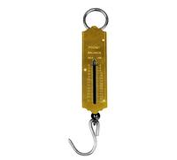 TOOLSTAR Spring Balance Scale 25KG Pocket Mechanical Spring Balance Weighing Scale with Hanging Loop for Kitchen and Finshing Use (Pack of 1pc)