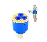 TOOLSTAR Tap Cartridge, 1PC 40MM Ceramic Disc Cartridge Valve for Tap Replacement Cartridges of Single Lever Tap, Monobloc Bathroom or Kitchen Mixer Taps (Type A-40MM)