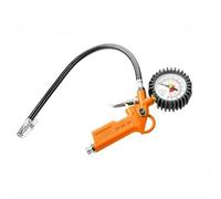 TOOLSTEK Wokin Tire Inflator Gauge Gun, Hand pneumatic Dial Meter Vehicle Pressure Inflation Gun for Inflating and Measuring, Air Compressor Flexible Rubber Hose for Bike Car Motorcycle