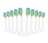 Toolsy 10 PCS Replacement Heads Compatible with 7am2m AM100/AM101/AM105/AM111 Electric Toothbrush, 10 Count (White)