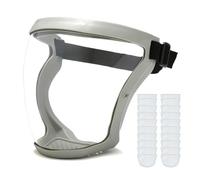 Tooltekt Anti-Dust & Fog-Free Face Shield,Tooltekt Dust Mask,Anti-fog Protective Full Face Shield,Protective Full Face Shield for Grinding and Cutting (Grey)