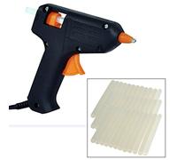 Tooltime 10 Watt Electric Hot Melt Mini Glue Gun + 52 Adhesive Glue Sticks - 7mm - Diameter