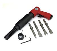Tooltime® 150mm Air Hammer with 4 x 120mm Chisels and Needle De-Scaler Attachment