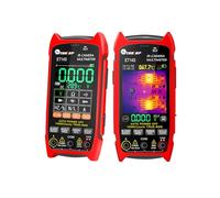 TOOLTOP ET14S 2.8 inch 2 in 1 Thermal Imager AC/DC Current Voltage Multimeter ISR 240x240 IR Camera with Macro Lens for PCB Heat detect Pipeline Heating Electronic Inspect(ET14S +Macro Lens)