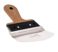 Toolty Bucket Scoop with Soft Grip Cork Handle - Stainless Steel - 165mm - for Finishing Work - DIY
