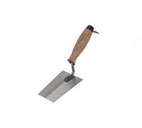 Toolty Bucket Trowel With Cork Handle 130mm Grinded Carbon Steel For Brickwork And Plastering Rendering Masonry Diy