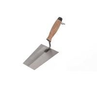 Toolty Bucket Trowel With Cork Handle 160mm Grinded Carbon Steel For Brickwork And Plastering Rendering Masonry Diy