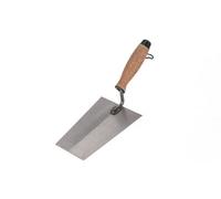 Toolty Bucket Trowel With Cork Handle 180mm Grinded Carbon Steel For Brickwork And Plastering Rendering Masonry Diy