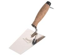 Toolty Bucket Trowel with Cork Handle - Stainless Steel - 150mm - for Finishing Work - DIY