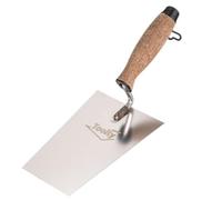 Toolty Bucket Trowel with Cork Handle - Stainless Steel - 180mm - for Finishing Work - DIY