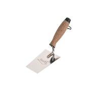 Toolty Bucket Trowel With Wooden Handle 130mm Stainless Steel For Scooping And Scraping Mortar Cement Plaster Masonry Brickwork K