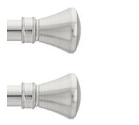 Toolty Curtain Rod Pole Finials Liberty - 19 mm Inox - Durable Metal Construction - Pair