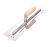 Toolty Finishing Trowel 410mm Wooden Grip 16 in Flexible Blade Plastering
