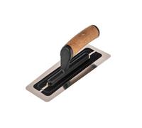 Toolty Flexible Venetian Trowel With Cork Handle On Polyamide Foot 240mm For Plastering Rendering Smoothing Diy