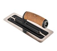 Toolty Flexible Venetian Trowel with Cork Handle on Polyamide Foot - Stainless Steel - 240mm - for Finishing Work - DIY - TLTY-8025K