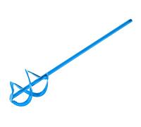 Toolty Helix Mixing Paddle 100 x 500 x 8mm - HEX - Painted Mixer, Whisk, Stirrer -2-Blade - for Plaster, Gypsum, Adheives, Concrete, Cement, Glue, Paint, DIY - TLTY-1610
