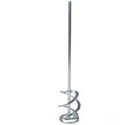Toolty Helix Plus Mixing Paddle Stirrer Agitator Whisk Mixer 100X500X8mm Hex Galvanized Steel For Plaster Concrete Mortar Diy