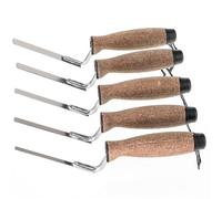 Toolty Joint Pointing Trowel with Cork Handle Stainless Steel - Set (5PCS) - 6-14mm - for Finishing Work DIY