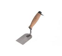 Toolty Margin Plastering Trowel With Wooden Handle 60mm Grinded Carbon Steel For Brickwork And Plastering Rendering Diy