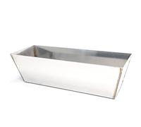 Toolty Plasterers Mud Pan Stainless Steel - 315mm - 12" - for Mixing Plastering Grounting - Welded - DIY