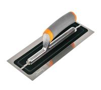 Toolty Plastering Trowel 280mm Finishing Flexible 0.3mm Blade Soft Grip