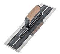 Toolty Plastering Trowel 360mm Cork Handle Flexible 0.3mm Stainless Steel