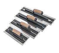 Toolty Plastering Trowel Flexible 0.3mm Stainless Steel Set 11 14 16 in