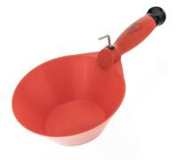 Toolty Plastic Scoop Masonry Pan - 165mm Orange - Pvc For Grain Powder Plaster Mortar Water Scooping Diy