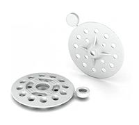 Toolty Plastic Washers - 100 Pcs of 56mm - White Insulation Fixings - Tightening Discs with Plastic Caps - for Boards Insulation Panels and Sheets