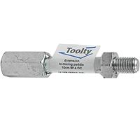 Toolty Professional Mixing Paddle Extension - M14 Thread - Galvanised Steel, Mixer, Whisk, Stirrer - Extension Bar - 100mm - DIY - TLTY-1082