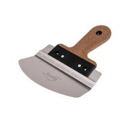 Toolty Profiled Bucket Scoop Trowel With Soft Grip Cork Handle 200mm Stainless Steel For Scooping Picking Compound Plaster