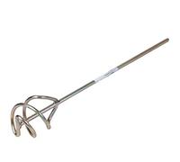 Toolty Propeller Mixing Paddle 60 x 320 x 6mm - Rounded - Galvanized Mixer, Whisk, Stirrer -2-Blade - for Plaster, Gypsum, Adheives, Concrete, Cement, Glue, Paint, DIY - TLTY-1400