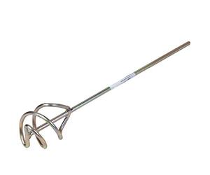 Toolty Propeller Mixing Paddle 80 x 400 x 7mm - HEX - Galvanized Mixer, Whisk, Stirrer -2-Blade - for Plaster, Gypsum, Adheives, Concrete, Cement, Glue, Paint, DIY - TLTY-1410