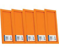 Toolty Replacement Rubber For Grouting Float 250X95mm Set 5Pcs Orange For Tiling Finishing Tool Trowel Floors Walls Diy