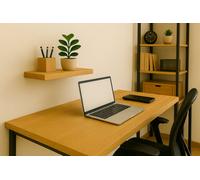 Toolty Shelf Invisible Brackets 145mm Primed 160Cm
