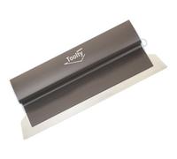 Toolty Skimming Spatula Plastering Darby With Aluminium Handle 250mm (10") Stainless Steel With 0.3mm Blade Diy