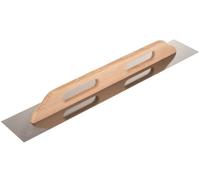 Toolty Smooth Trowel With Wooden Handle 780mm Stainless Steel For Plastering Rendering Flooring Finishing Smoothing Diy