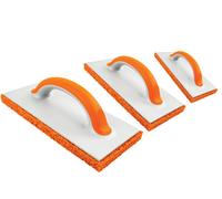 Toolty Sponge Grouting Float 280X140X30mm Set 3Pcs Hydro Rubber Duo Color Handle Tiling Finishing Tool Trowel Floors Walls